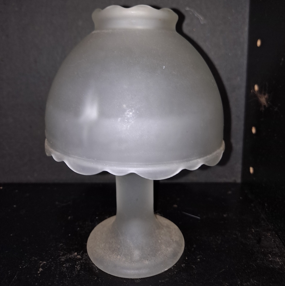 Art Glass, Fairy Lamp, Westmoreland Frosted Satin